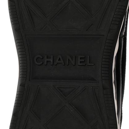 Chanel Velvet Calfskin Mixed Fibers CC Sneakers 41 Black 6 of 10