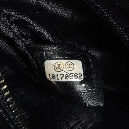 Chanel Lambskin Camellia N°5 Clutch Bag Black 7 of 8
