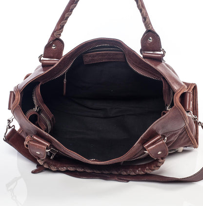 Balenciaga Agneau Giant 21 Silver Hardware CIty Castagna 7 of 8