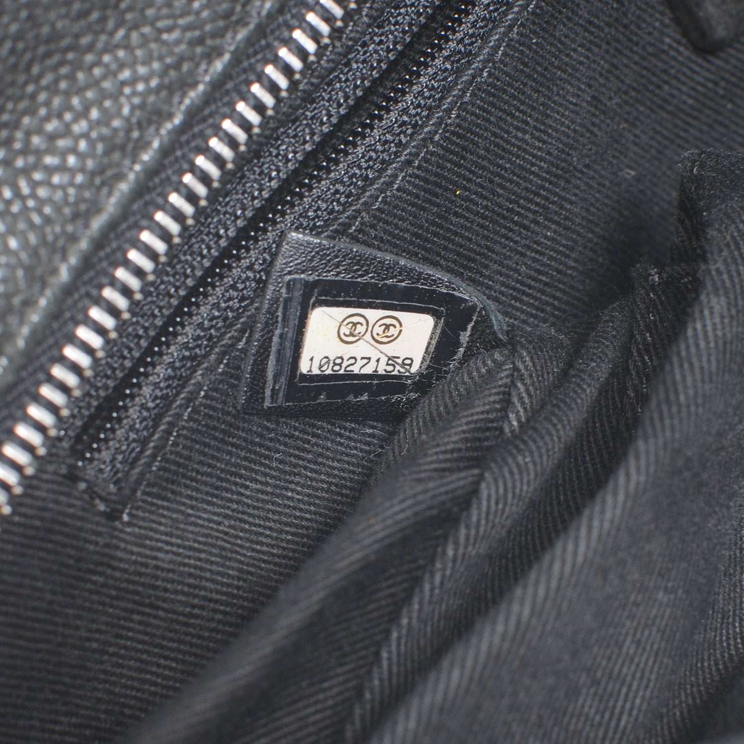 Chanel Distressed Caviar Outdoor Ligne Tote Black 7 of 7