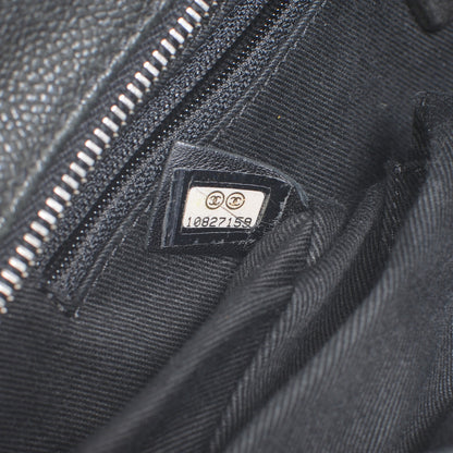 Chanel Distressed Caviar Outdoor Ligne Tote Black 7 of 7
