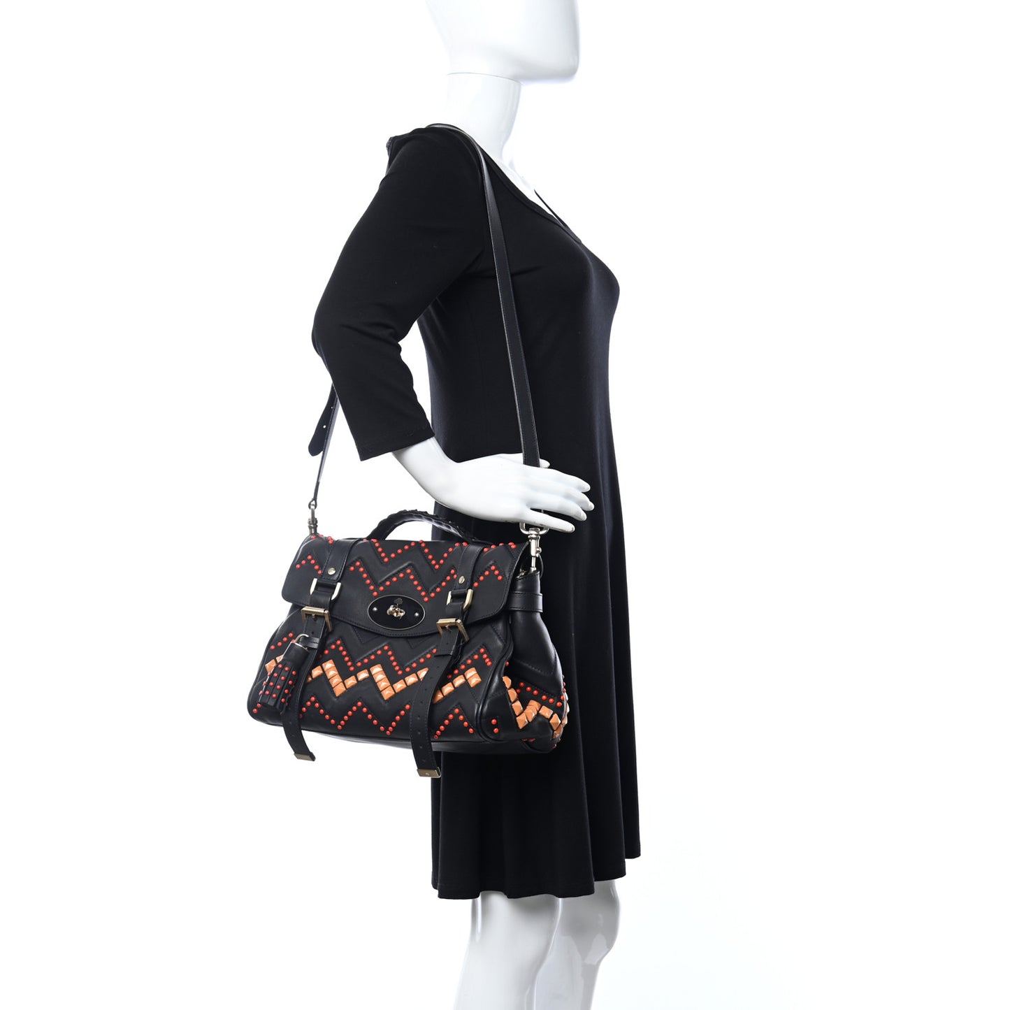 Smooth Touch Oversized ZigZag Alexa Black