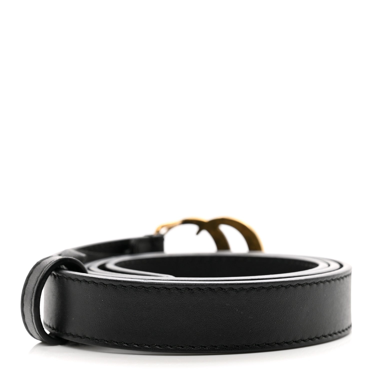 Gucci Calfskin Double G 20mm Belt 70 28 Black 2 of 4