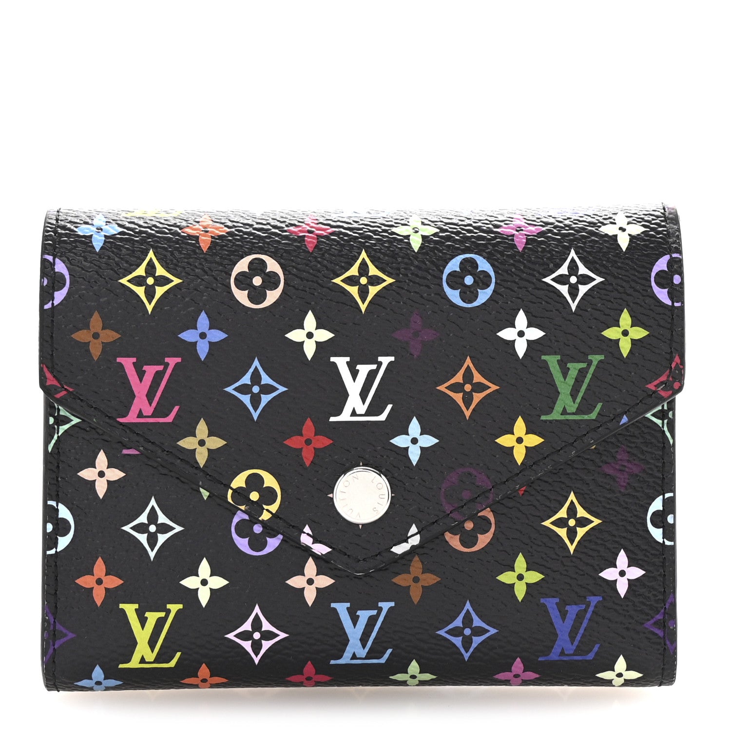 Louis Vuitton LV x TM Monogram Multicolor Victorine Wallet Black 1 of 7