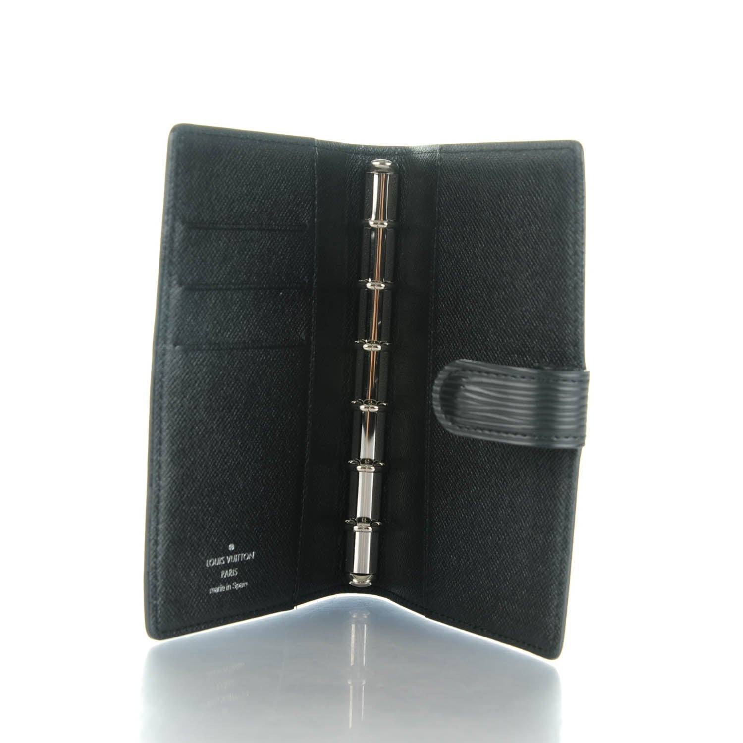 Louis Vuitton Epi Small Ring Agenda Black 5 of 7