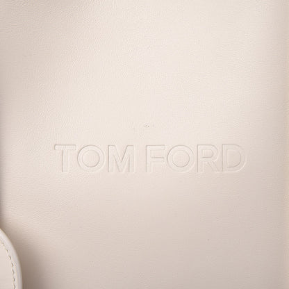 Tom Ford Smooth Calfskin Tubo Horizontal Tote Chalk 11 of 11
