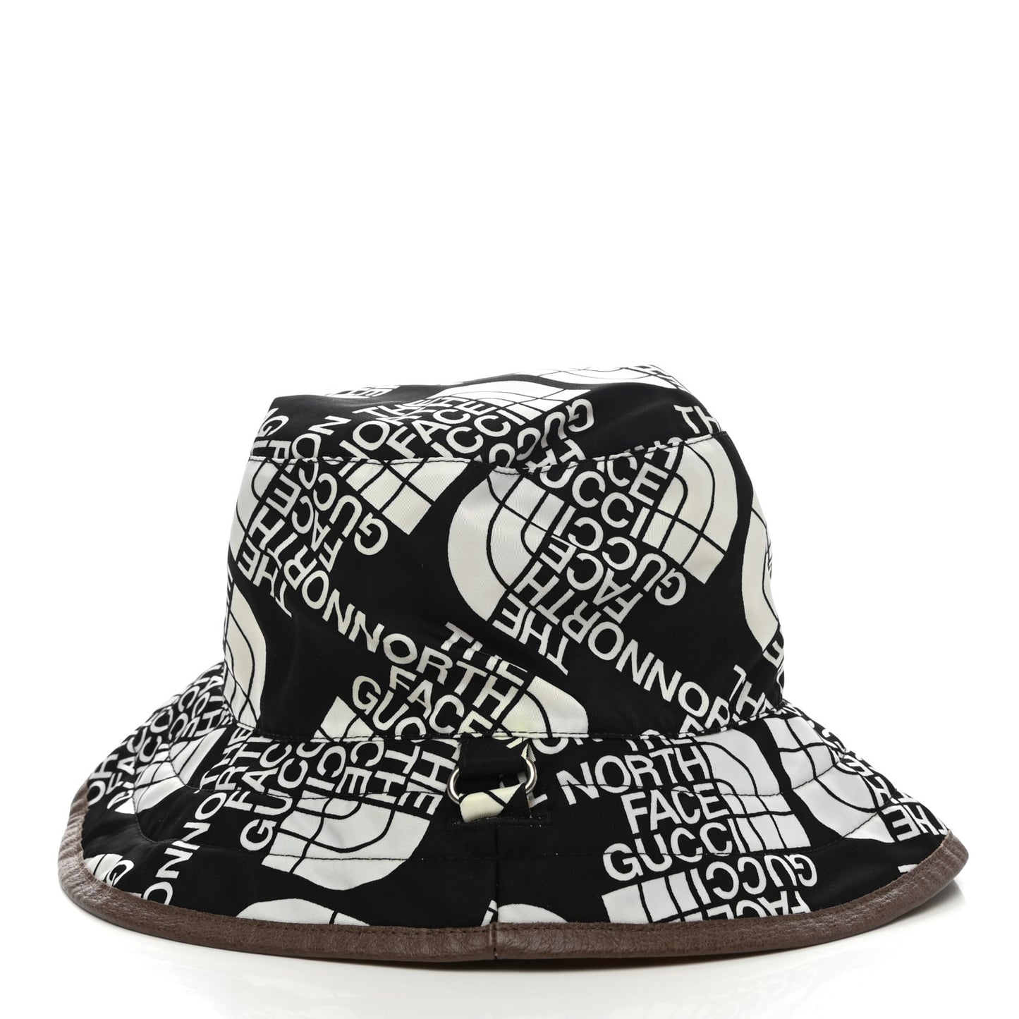 X THE NORTH FACE Nylon Reversible Self-Tie Bucket Hat M Black Yellow