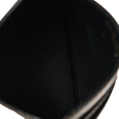 Saint Laurent Crinkled Calfskin Matelasse Monogram Niki Card Case Light Musk 5 of 7