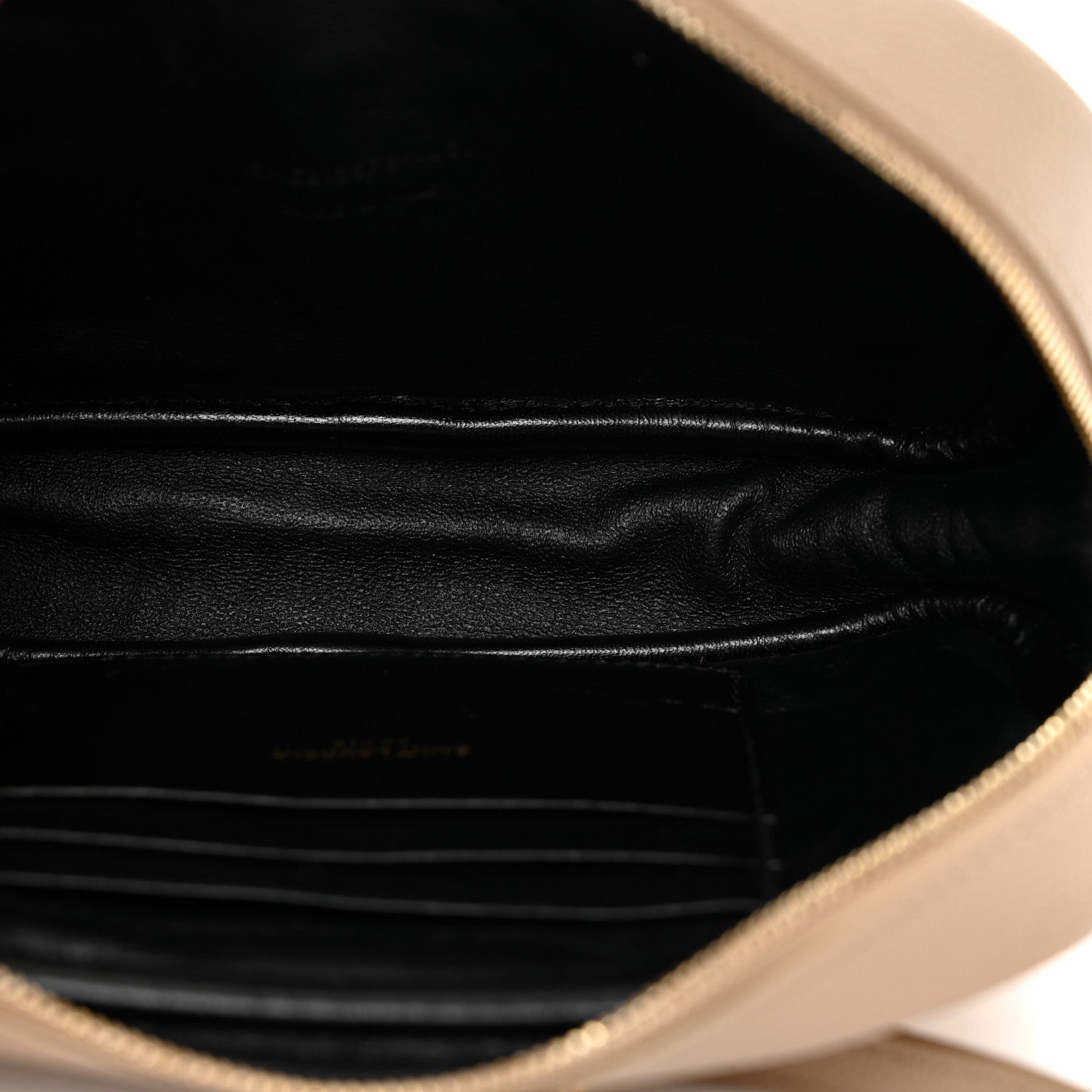Saint Laurent Grain De Poudre Matelasse Monogram Mini Lou Camera Bag Dark Beige 5 of 10