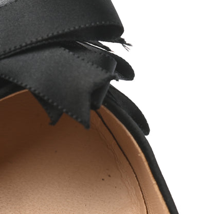 Chanel Satin CC Bow Flats 37 Black 13 of 13