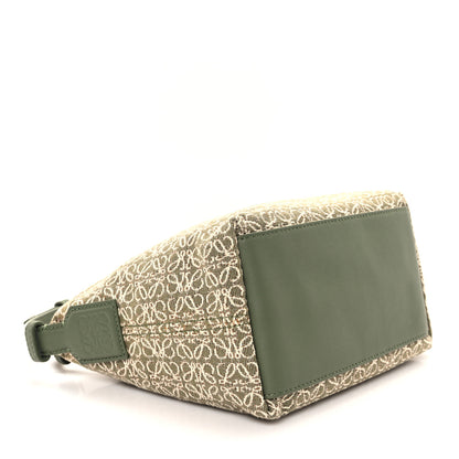 Loewe Jacquard Anagram Calfskin Small Cubi Bag Avocado Green 4 of 9