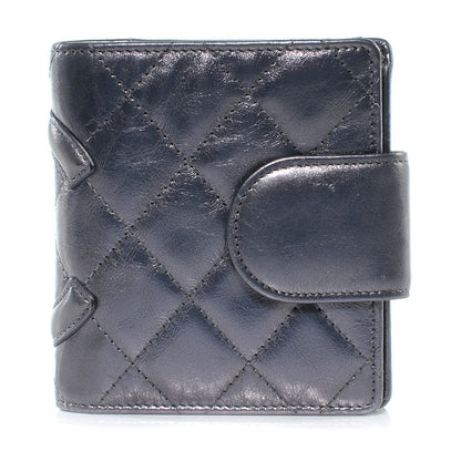 Chanel Calfskin Quilted Cambon Bi-Fold Wallet Black 3 of 8