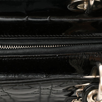 Christian Dior CHRISTIAN DIOR Patent Cannage Medium Lady Dior Black 11 of 11