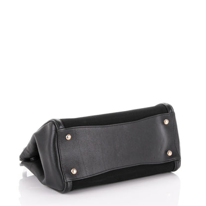 Prada Canapa Saffiano Shoulder Bag Nero Black 5 of 7