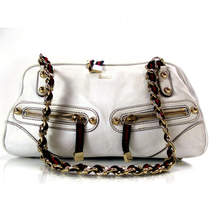 Gucci Leather Small Capri Tote White 1 of 11