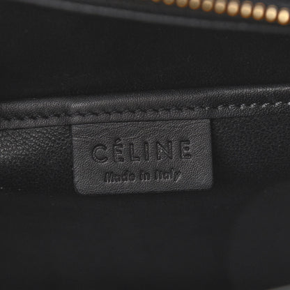 Celine Drummed Calfskin Nubuck Nano Tri-Color Luggage Burgundy 6 of 17