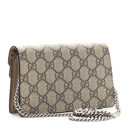 Gucci GG Supreme Monogram Super Mini Dionysus Shoulder Bag Taupe 3 of 8