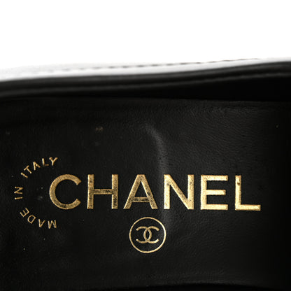 Chanel Lambskin Quilted CC Turnlock Loafers 38.5 Black 8 of 12