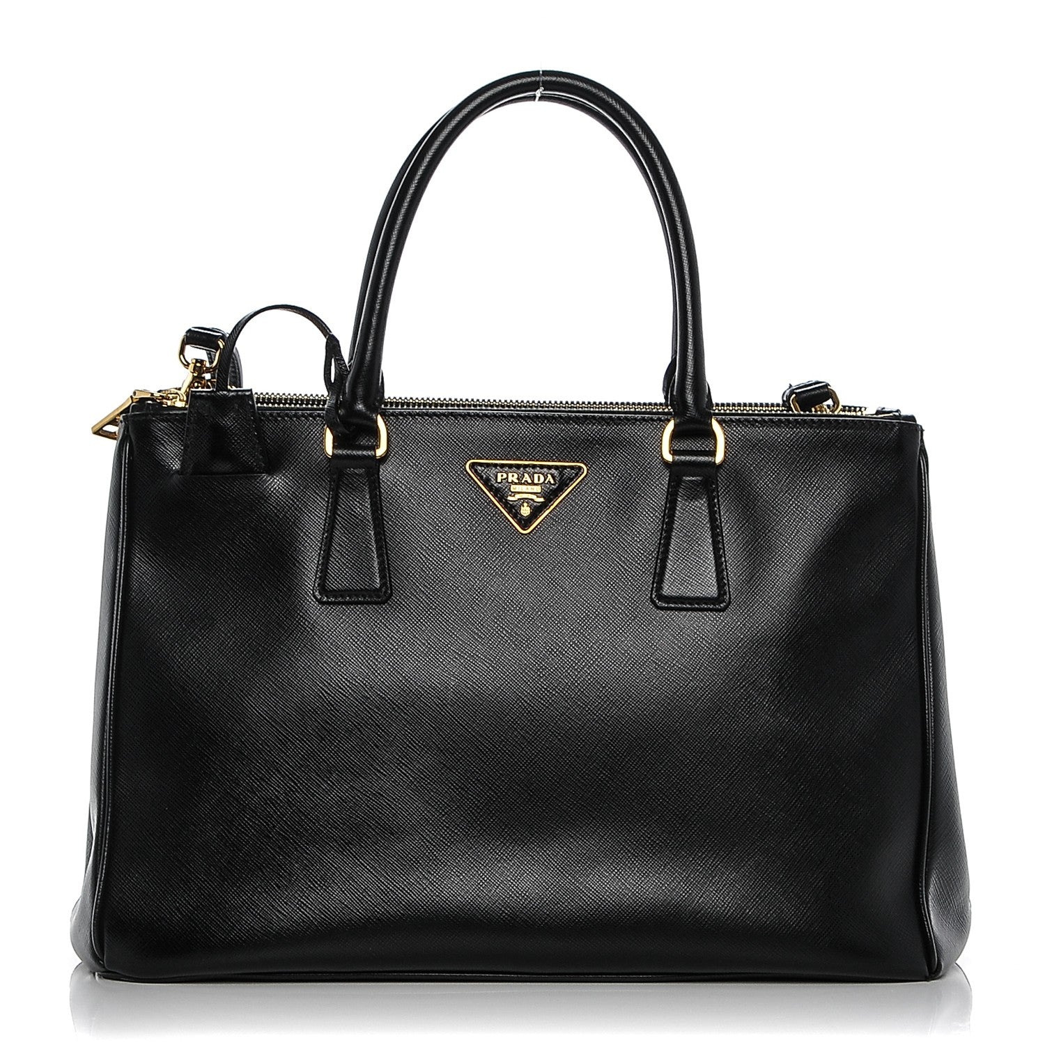 Prada Saffiano Medium Galleria Double Zip Tote Black 1 of 7