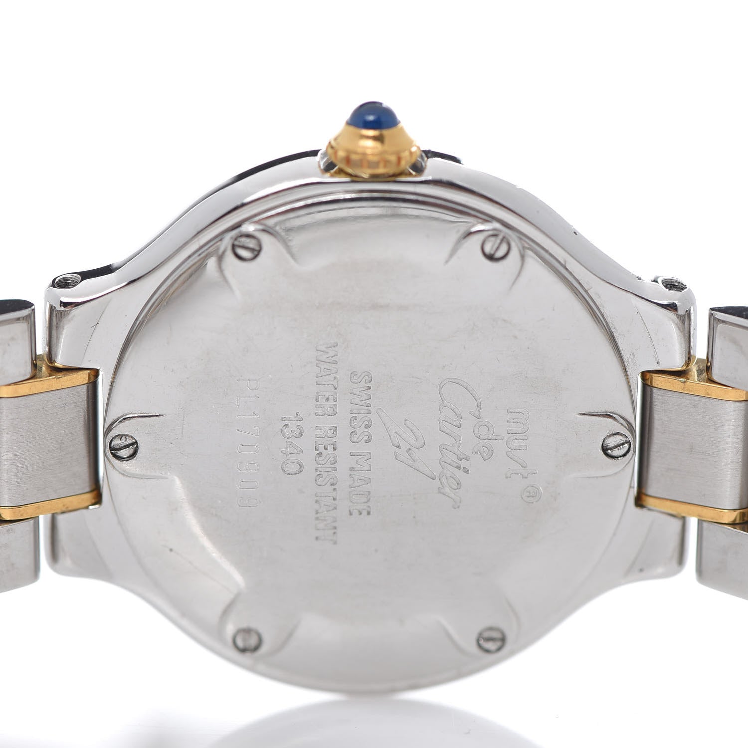 Cartier Stainless Steel 18K Yellow Gold 28mm Must De 21 Quartz Watch 5 of 7