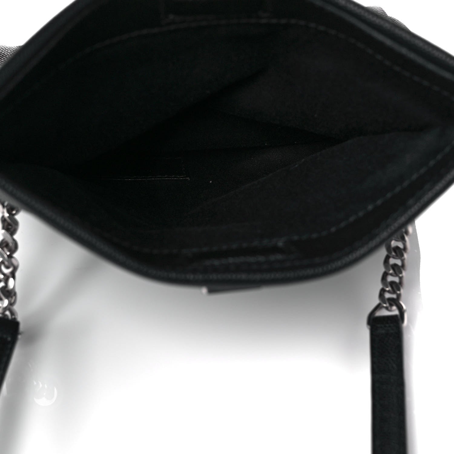 Saint Laurent Grain De Poudre Monogram Toy West Hollywood Fold-Over Bag Black 5 of 10