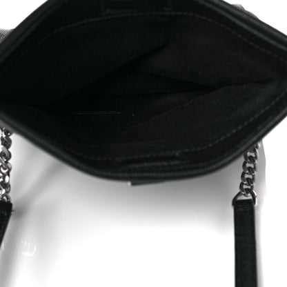 Saint Laurent Grain De Poudre Monogram Toy West Hollywood Fold-Over Bag Black 5 of 10