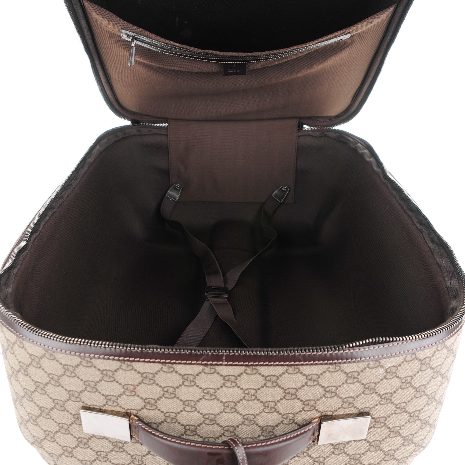 Gucci GG Plus Monogram Trolley Suitcase Dark Brown 5 of 10