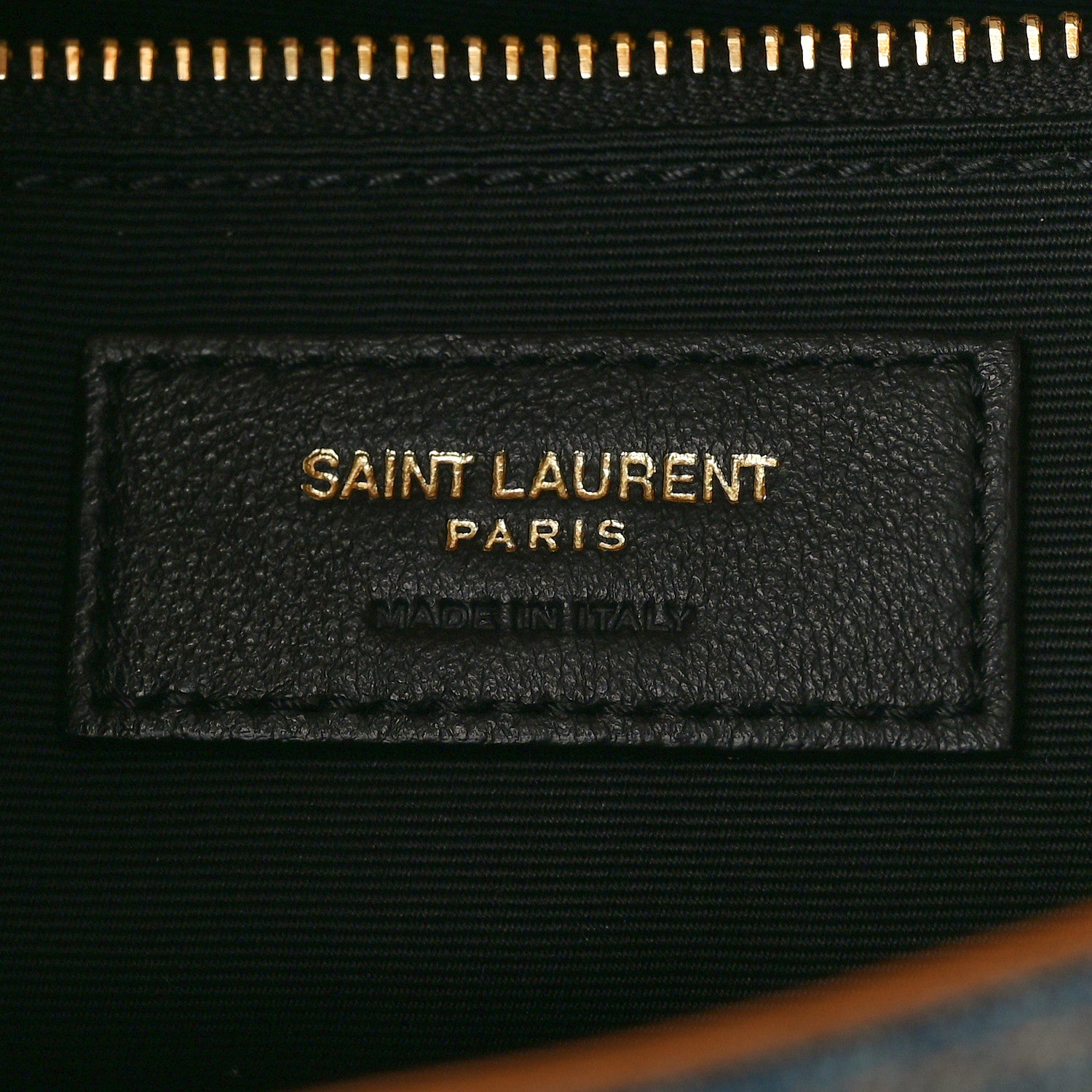 Saint Laurent Denim Suede Monogram Medium Niki Chain Satchel Blue Cinnamon 6 of 11