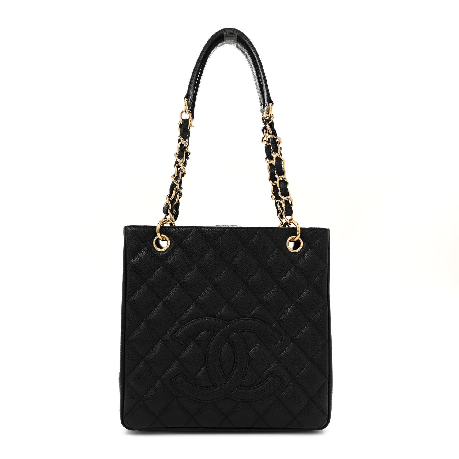 Chanel Caviar Quilted Petit Shopping Tote PST Black 1 of 12