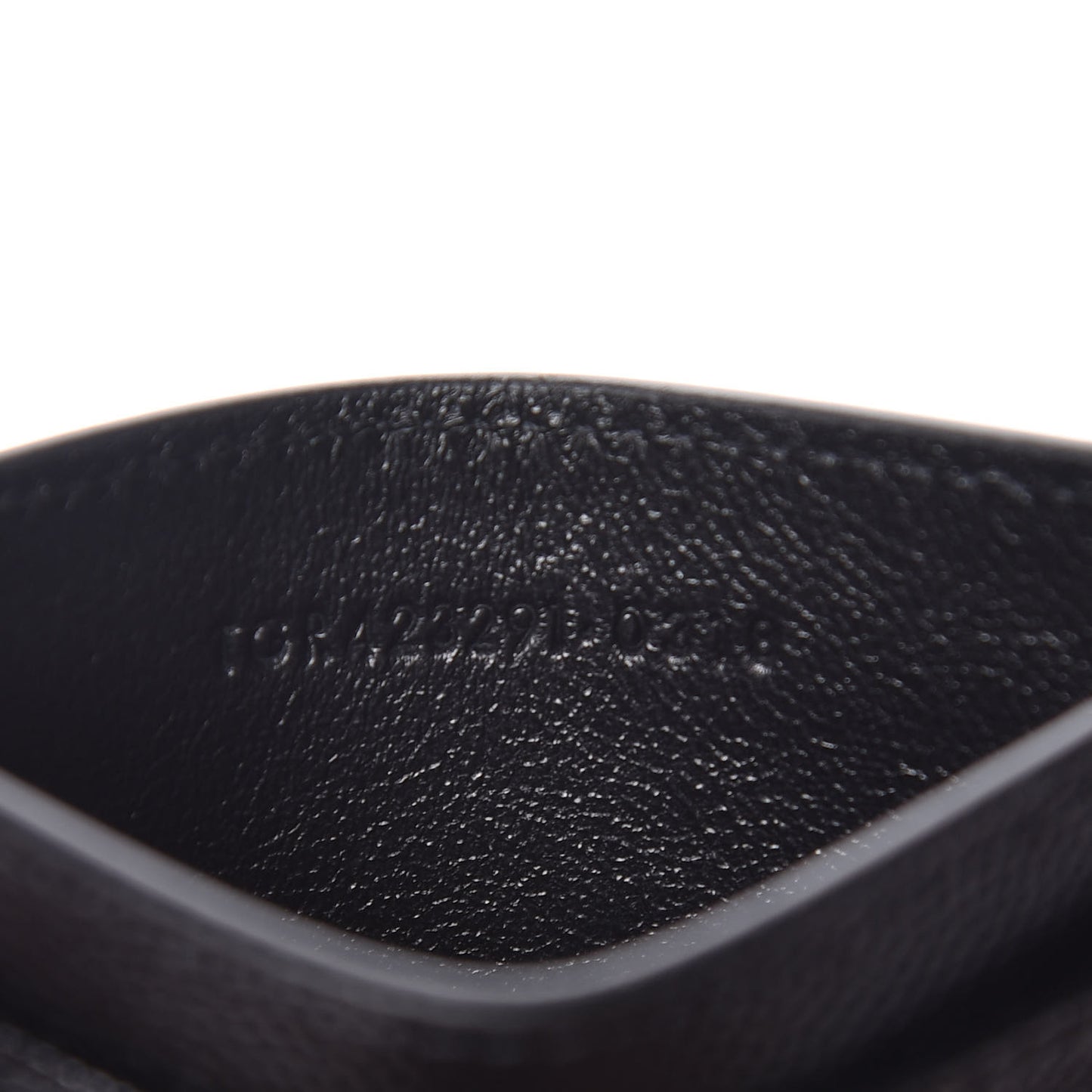 Grain De Poudre Matelasse Chevron Monogram Credit Card Case Black