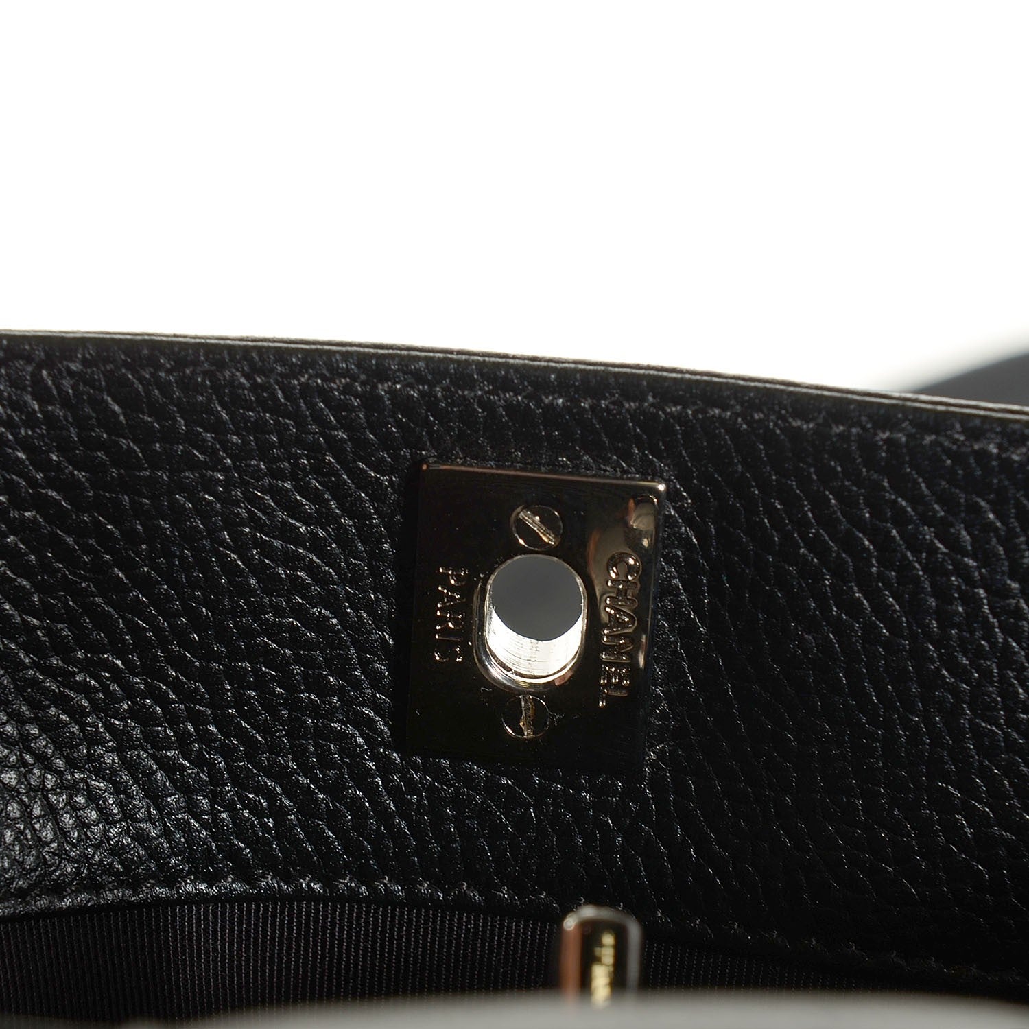 Chanel Calfskin Cerf Executive Shopper Tote Black 6 of 8