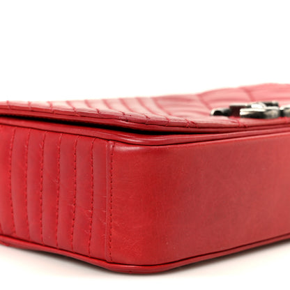 Chanel Glazed Calfskin Quilted Small Coco Boy Flap Red 9 of 10
