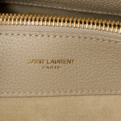 Saint Laurent Grained Calfskin Baby Sac De Jour Souple Sea Salt 8 of 12