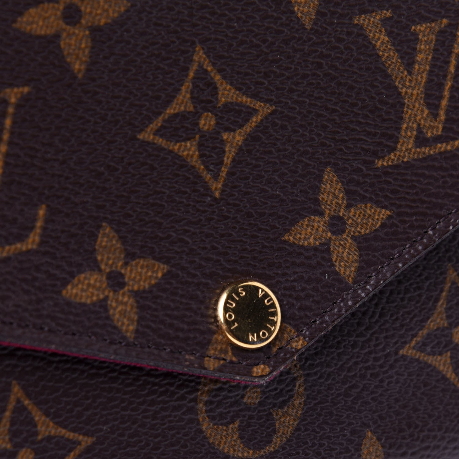 Louis Vuitton Monogram Pochette Felicie Chain Wallet Fuchsia 11 of 12
