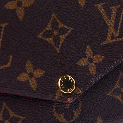 Louis Vuitton Monogram Pochette Felicie Chain Wallet Fuchsia 11 of 12