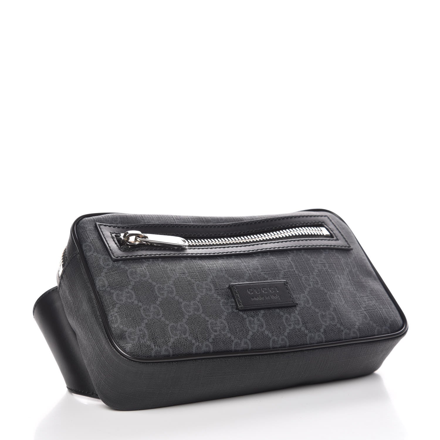 Gucci Soft GG Supreme Monogram Web Belt Bag Black Grey 4 of 10