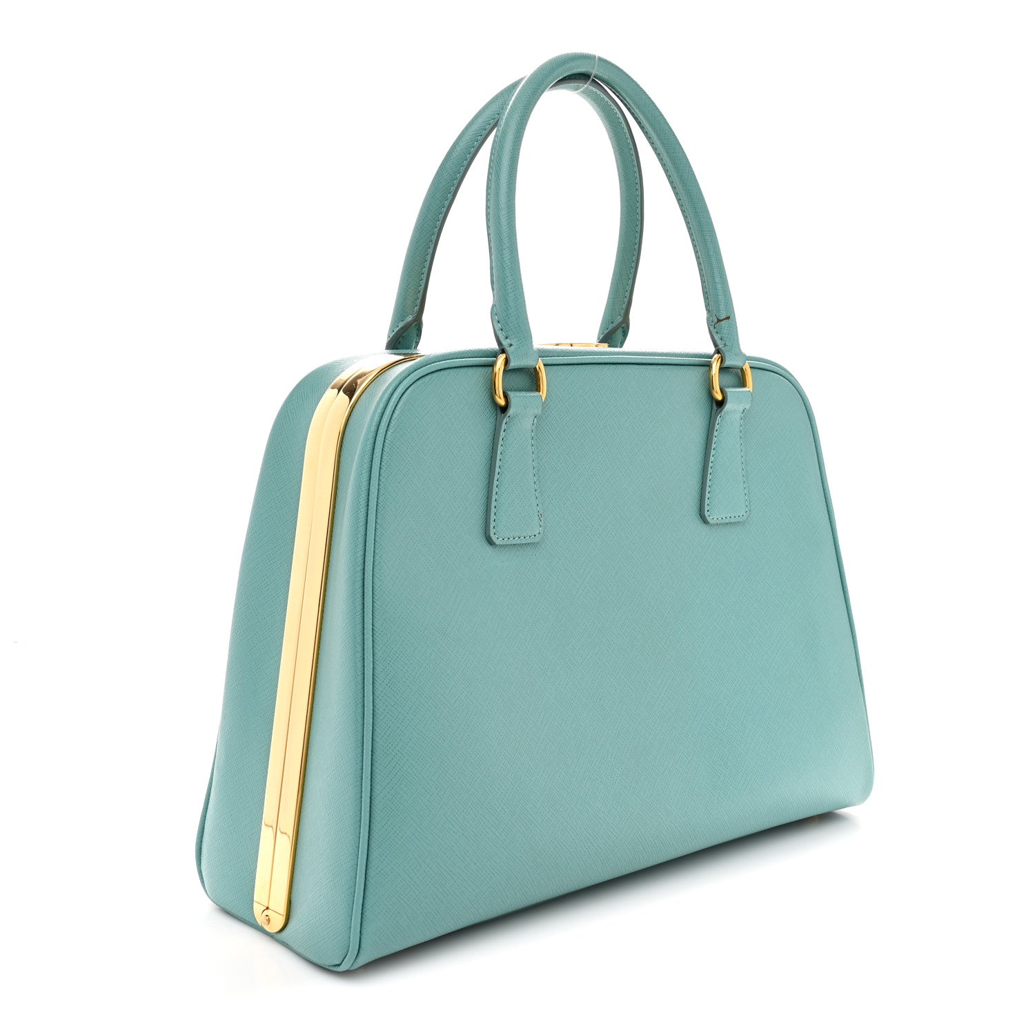 Prada Saffiano Lux Pyramid Bag Anice 3 of 11