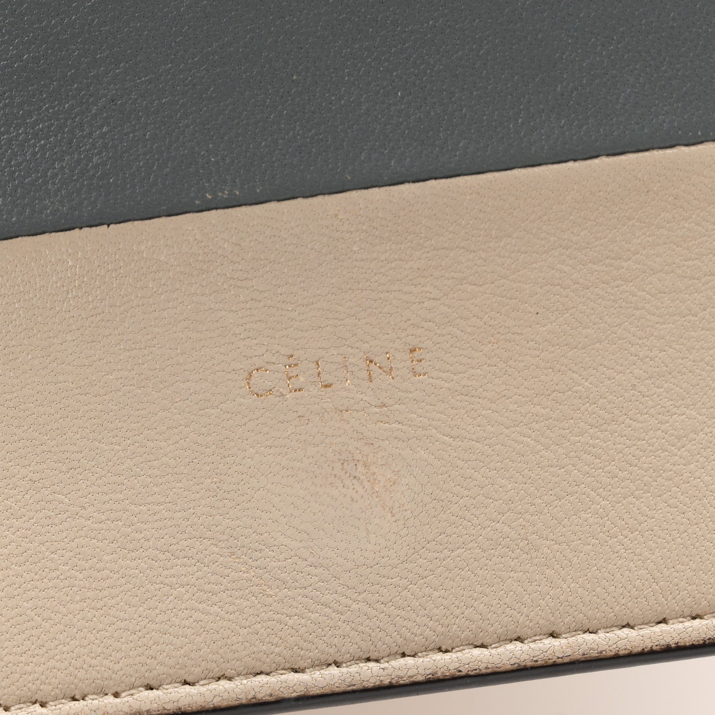 Smooth Lambskin Frame Evening Chain Clutch Grey Storm