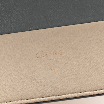 Celine Smooth Lambskin Frame Evening Chain Clutch Grey Storm 6 of 11