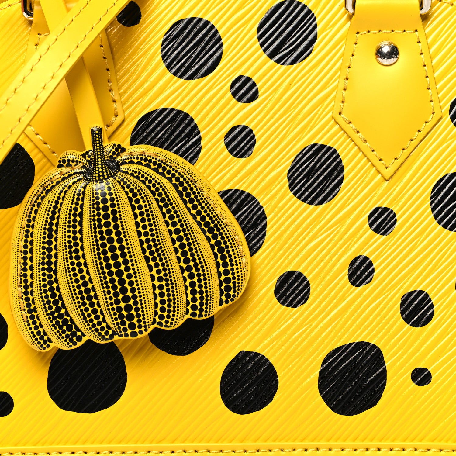 Louis Vuitton LV X YK Epi Alma BB Yellow Black 7 of 10