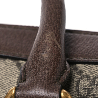 Gucci GG Supreme Monogram Textured Calfskin Web Medium Ophidia Briefcase Beige Ebony New Acero 17 of 19