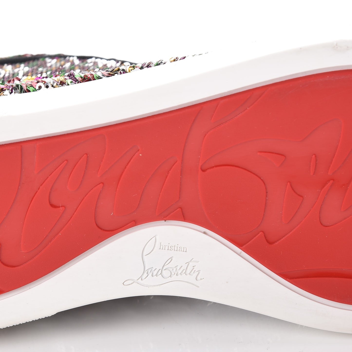 Metallic Sequin Bip Bip Orlato Flat Sneakers 38 Multicolor