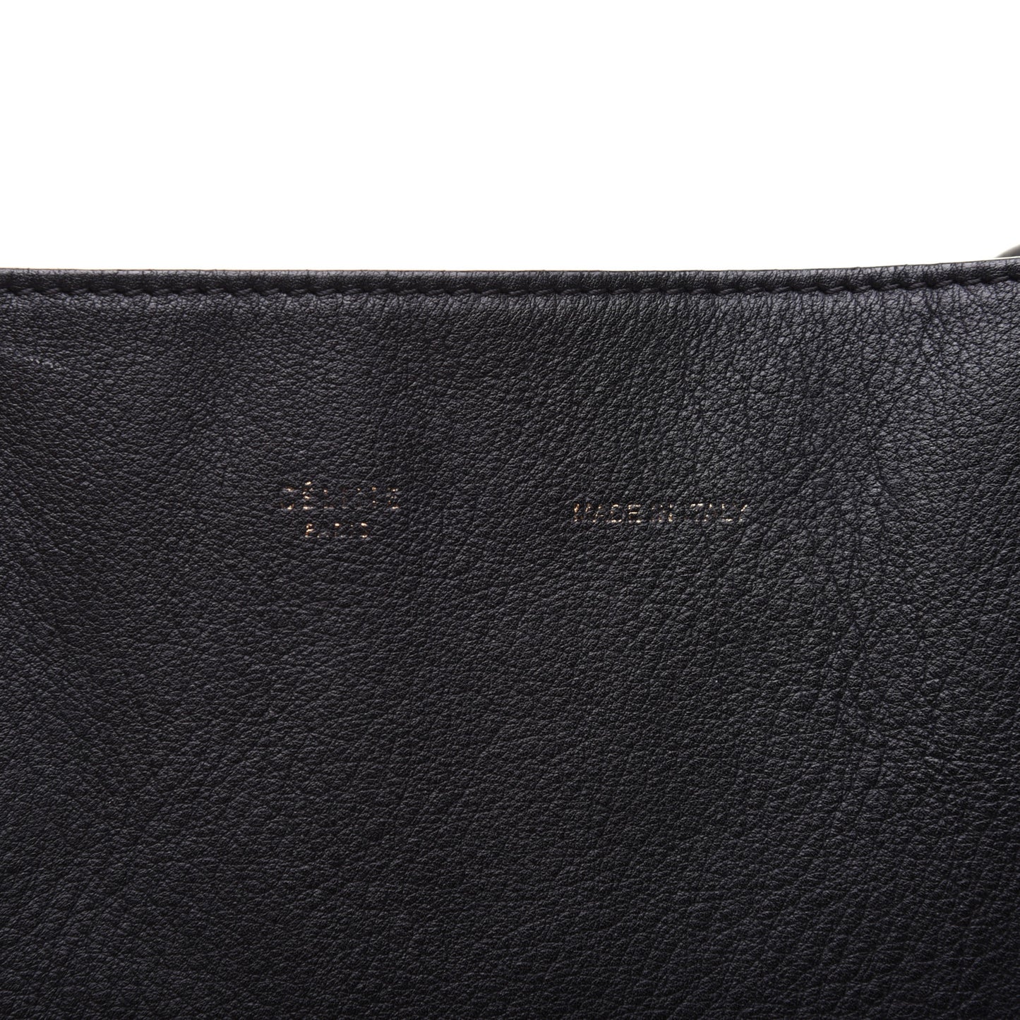 Soft Grained Calfskin Small Belt Cabas Phantom Black