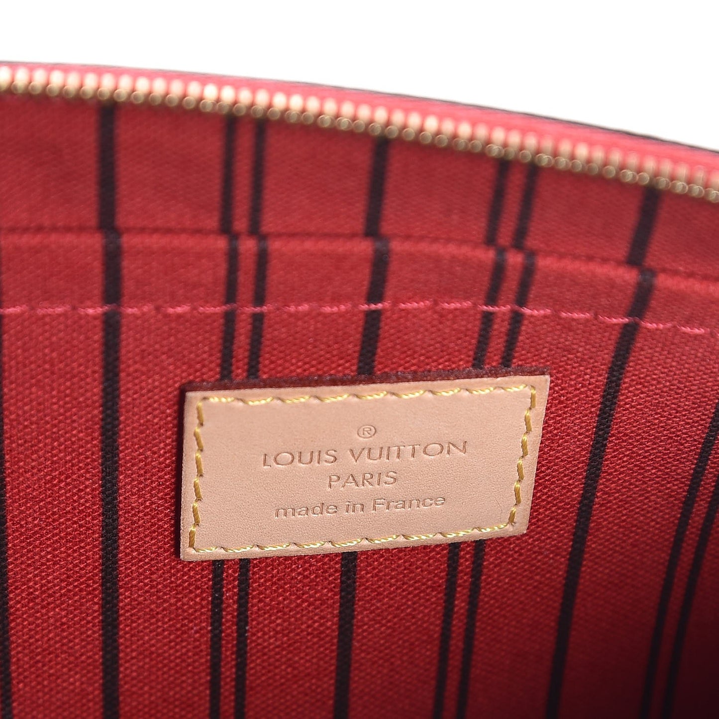 Monogram Neverfull MM GM Pochette Cherry