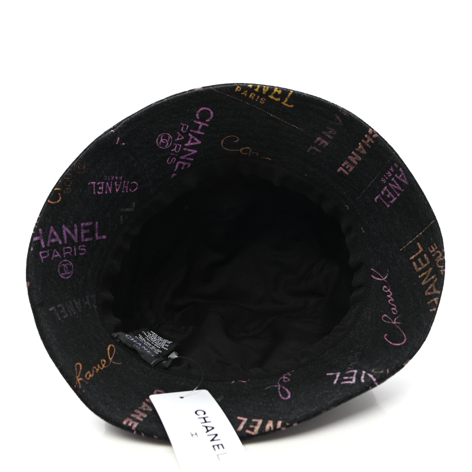Chanel Denim Mood Cloche Bucket Hat M Black 6 of 7