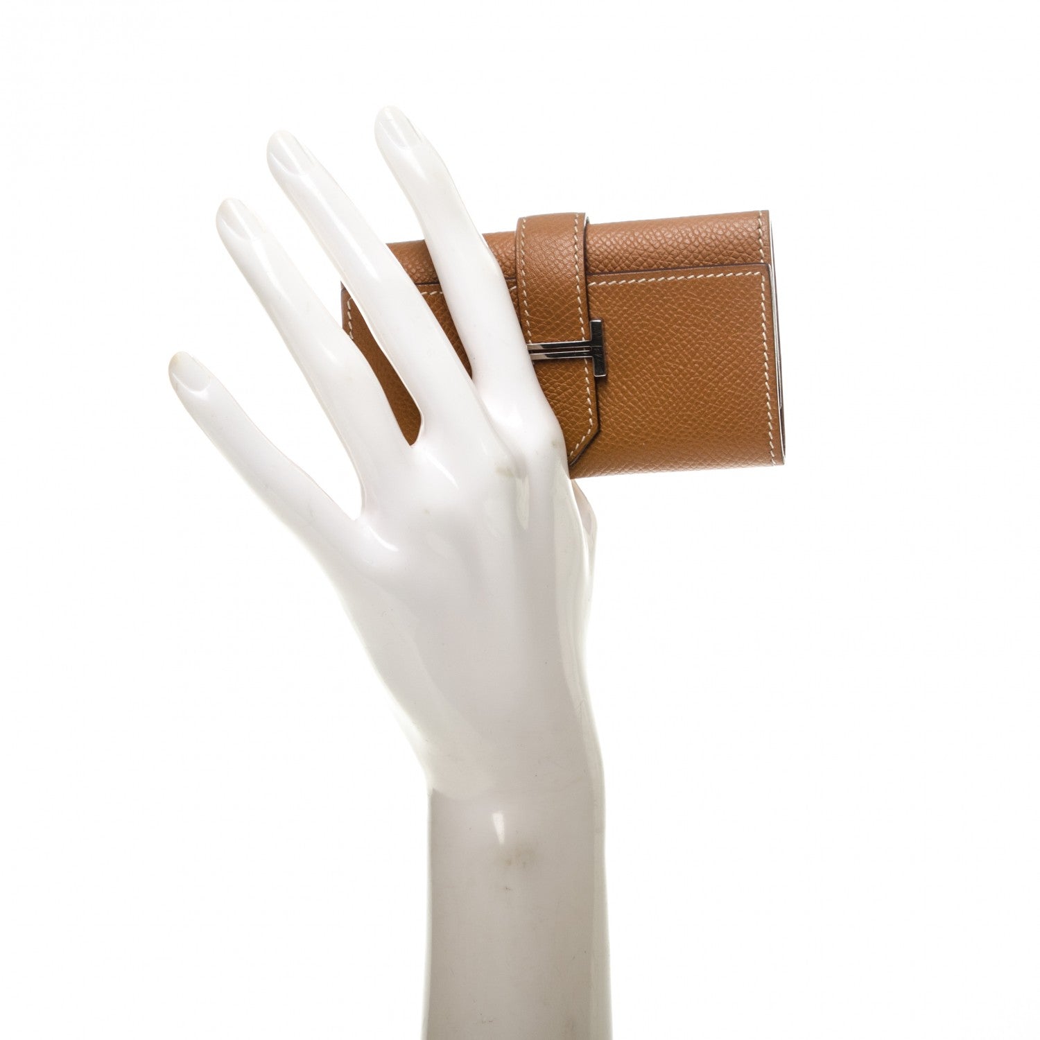 Hermes Epsom Bearn Multicles 4 Key Holder Gold 2 of 6