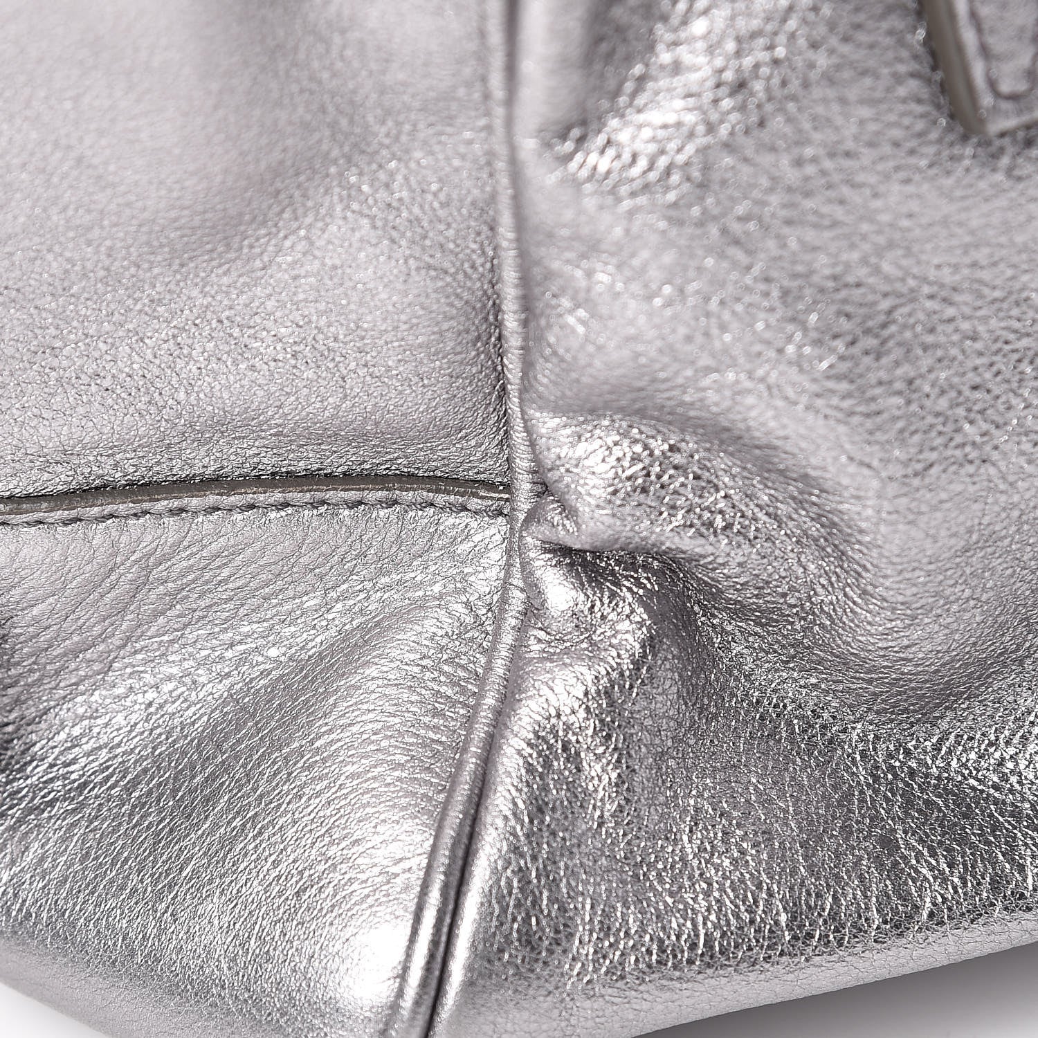 Saint Laurent Metallic Calfskin Y-Mail Mini Bag Silver 8 of 11