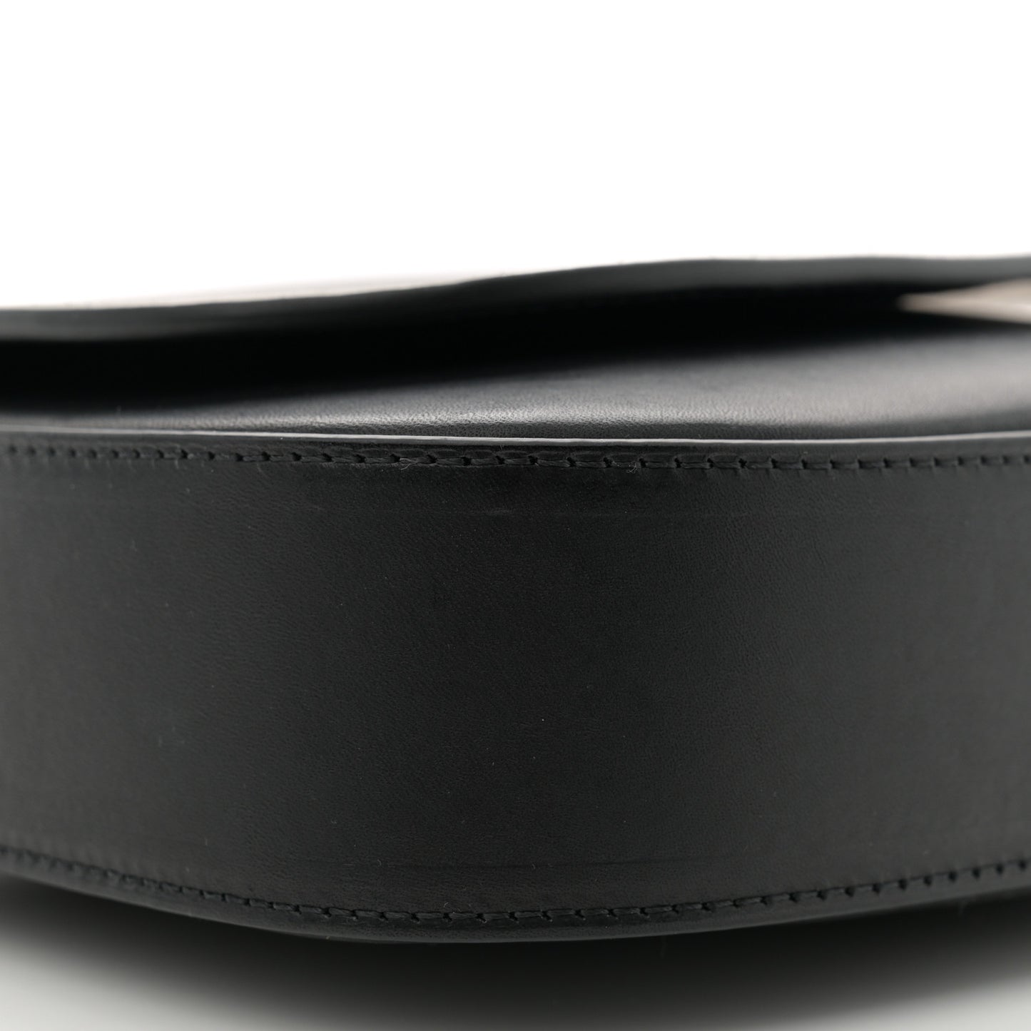 Calfskin Flap Crossbody Bag Black