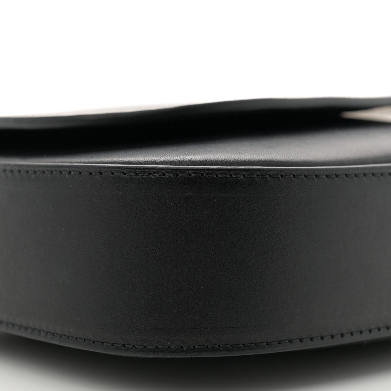 Mansur Gavriel Calfskin Flap Crossbody Bag Black 8 of 9