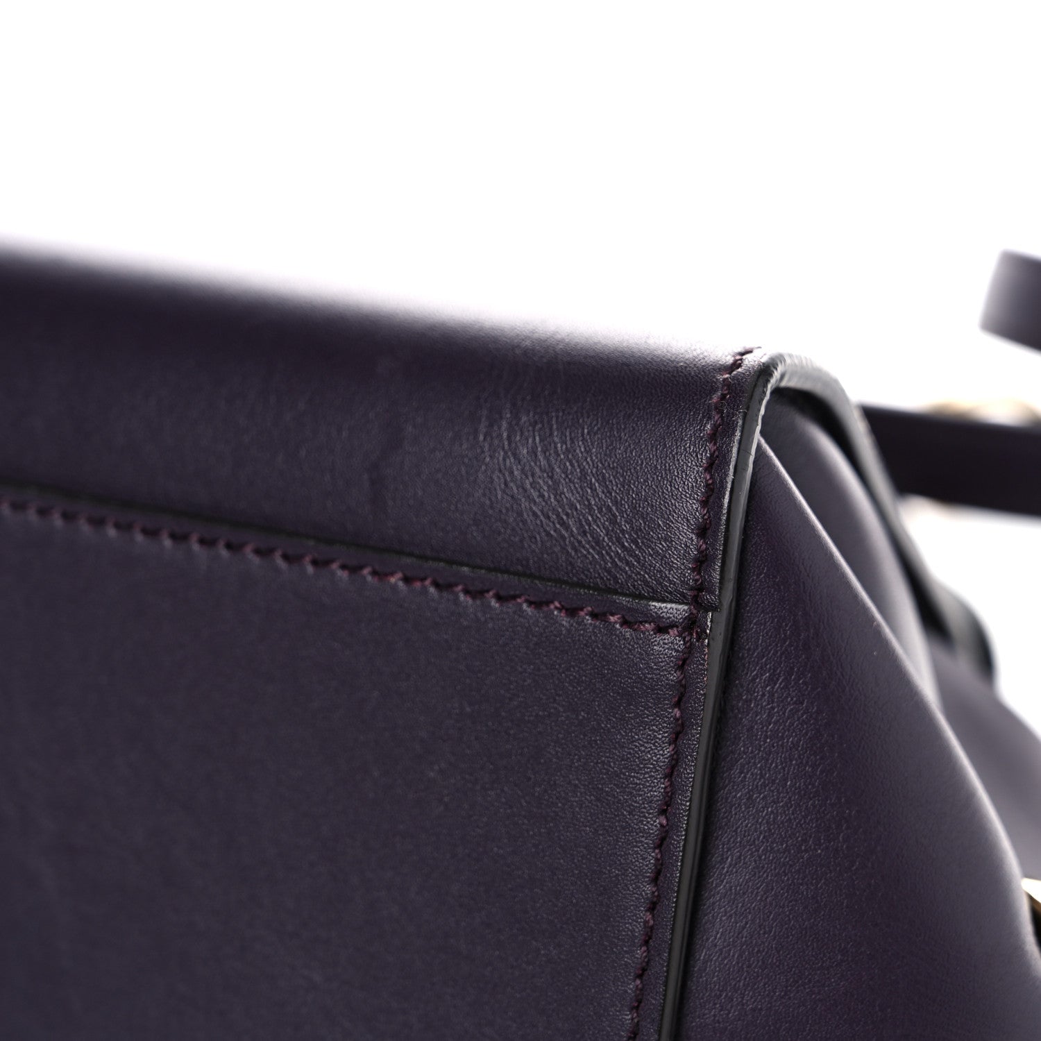 Salvatore Ferragamo Calfskin Sofia Shoulder Bag Purple 7 of 16